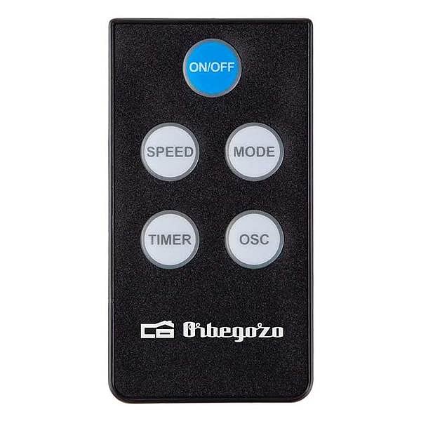 Orbegozo SF 0642 Ventilador de Pie con Mando a Distancia y Temporizador  Modos Silent Night y Nature  Gran Caudal de Aire  Oscilacion Automatica  Altura Regulable  Diseño Moderno