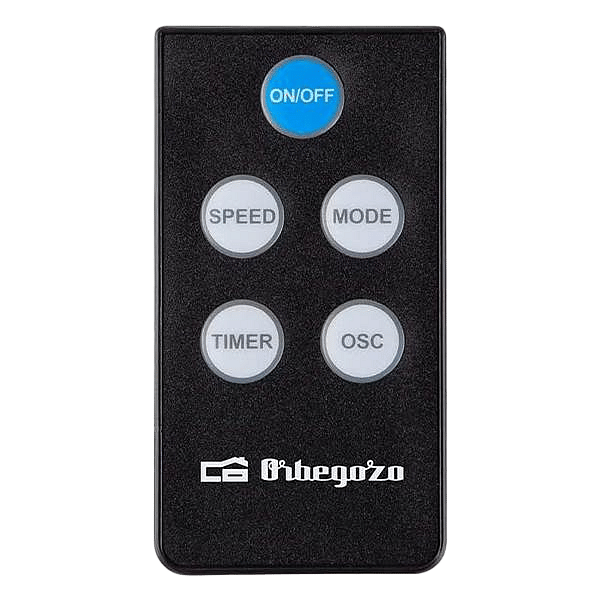 Orbegozo SF 0642 Ventilador de Pie con Mando a Distancia y Temporizador  Modos Silent Night y Nature  Gran Caudal de Aire  Oscilacion Automatica  Altura Regulable  Diseño Moderno