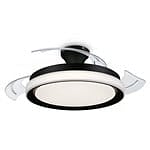 PHILIPS Bliss | Ventilador de techo retráctil Negro 35+28W Led