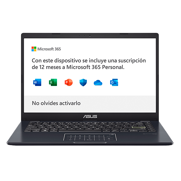 Asus Laptop E410MAEK2389WS Intel N4020 4GB RAM 128GB SSD 14 Full HD  Windows Home11S  Portátil