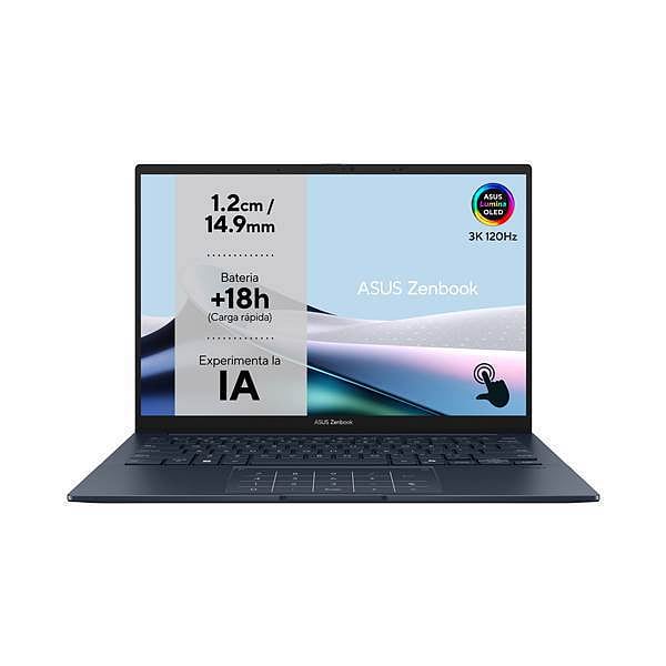 Asus ZenBook UX3405CAPZ284W  Portátil Intel Core Ultra 7 255H 16GB DDR5 1TB NVMe 14 3K OLED 120Hz Windows 11 Home