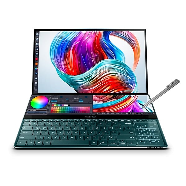 Asus ZenBook Pro Duo UX581LVH2001R Intel i7 10750H 16GB RAM 1TB SSD RTX 2060 Windows 10 Pro 156  Portátil