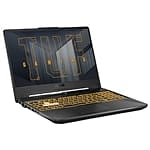 Asus TUF A15 FA506QMHN016 Ryzen 7 5800H 16GB RAM 512GB SSD GeForce RTX3060 156 Full HD 144Hz FreeDOS  Portatil