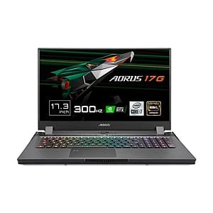 Gigabyte Aorus 17G XC8ES6430SH  i710870H 32GB RTX3070 SSD 512GB  Portátil