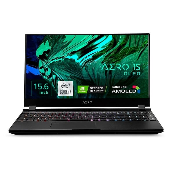 Gigabyte Aero 15 OLED KC8ES5130SP Intel i7  10870H 16GB RAM 512G SSD RTX 3060P Windows 10 Pro 156 UHD OLED  Portátil