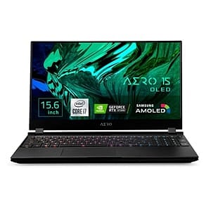 Gigabyte Aero 15 OLED KC8ES5130SP Intel i7  10870H 16GB RAM 512G SSD RTX 3060P Windows 10 Pro 156 UHD OLED  Portátil