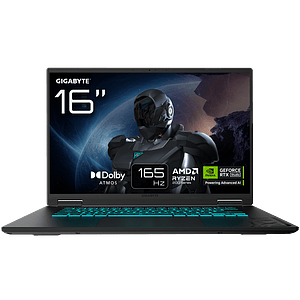 Gigabyte A16 3VHK3ES864SD  Portátil AMD Ryzen 7 260 32GB DDR5 1TB NVMe RTX 5060 16 WUXGA 165Hz FreeDOS