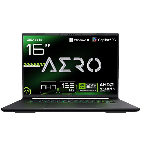 Gigabyte Aero X16 1WH93ESC64AH  Portátil AMD Ryzen 7 350 32GB DDR5 1TB NVMe RTX 5070 16 WQXGA 165Hz Windows 11 Home
