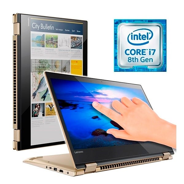 Lenovo YOGA 52014IKB i7 8550 8GB 1TB 14TFHD W10  Portátil