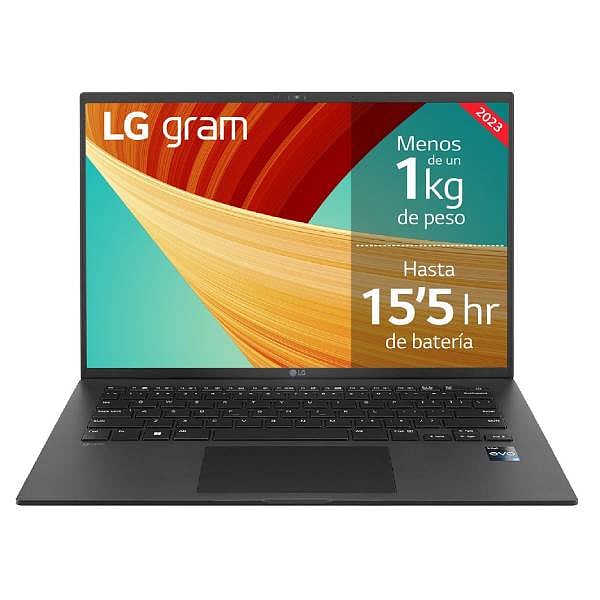 Portátil LG Gram 14Z90RGAP75B  Intel Core i7 1360P 16GB DDR5 512GB NVMe 14 WUXGA  Windows 11 Pro