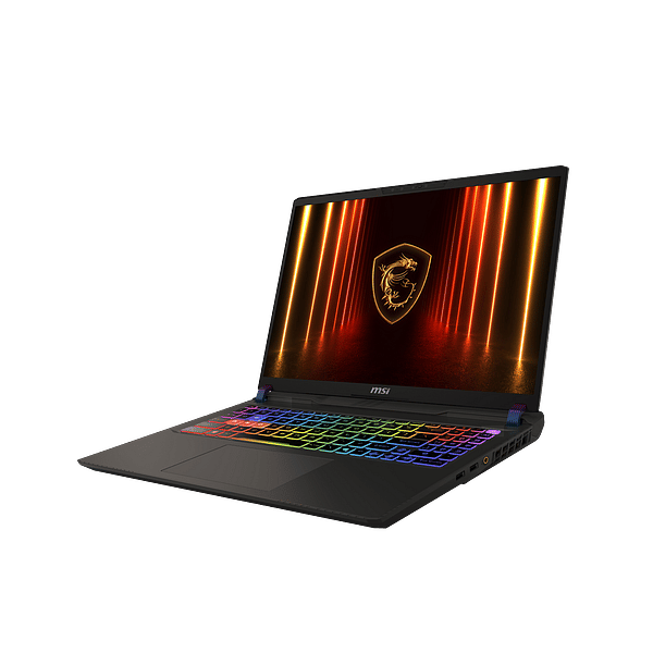 MSI Stealth A16 AI A3XWIG022XES  Portátil AMD Ryzen AI 9 HX 370 32GB DDR5 1TB NVMe RTX 5080 16 QHD 240hz OLED FreeDOS