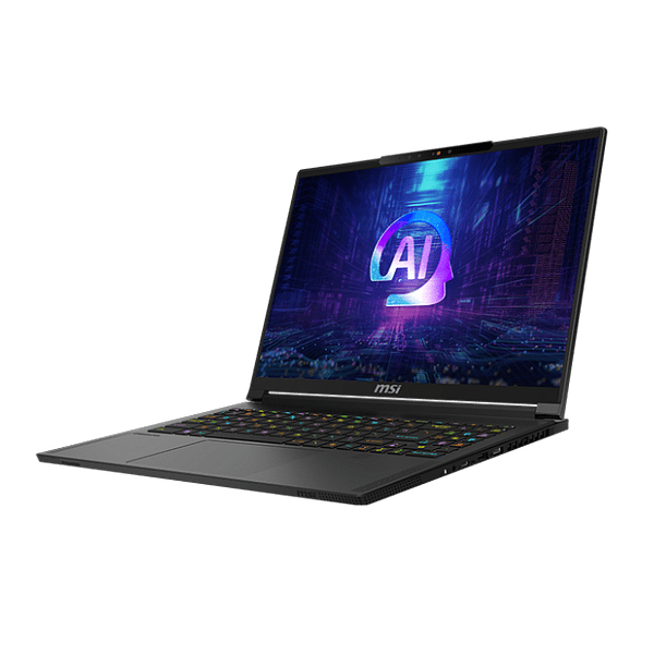 MSI Stealth A16 AI A3XWJG021XES  Portátil AMD Ryzen AI 9 HX 370 64GB DDR5 1TB NVMe RTX 5090 16 QHD OLED 240Hz Copilot PC FreeDOS