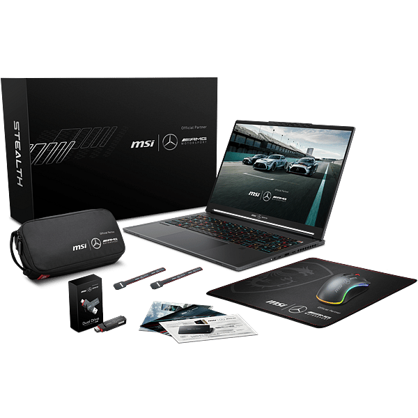 MSI Stealth 16 Mercedes AMG A13VF249XES Intel Core i9 13900H 32GB RAM 2TB SSD RTX 4060 16 UHD OLED FreeDOS  Portátil