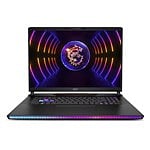 MSI Raider GE78HX419ES  Portátil Intel Core  i9 13980HX 32GB DDR5 1TB NVMe RTX 4090 17 QHD Windows 11 Home