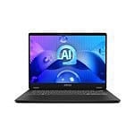 MSI Prestige 14 AI Studio C1VEG016ES  Portátil Intel Core Ultra 7 155H 16GB DDR5 1TB NVMe RTX 4050 14 28K Windows 11 Home Advanced