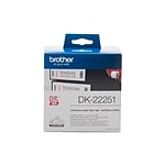 Brother DK22251 62mm 1524m negro y rojo térmico  Etiquetas