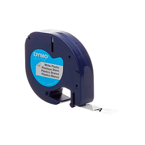 Dymo LT Etiquetas de Plástico 12mmx4m Blanco  Consumible