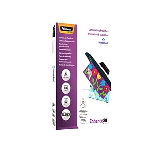 Fellowes A4 80micras 100uds  Fundas de Plastificar