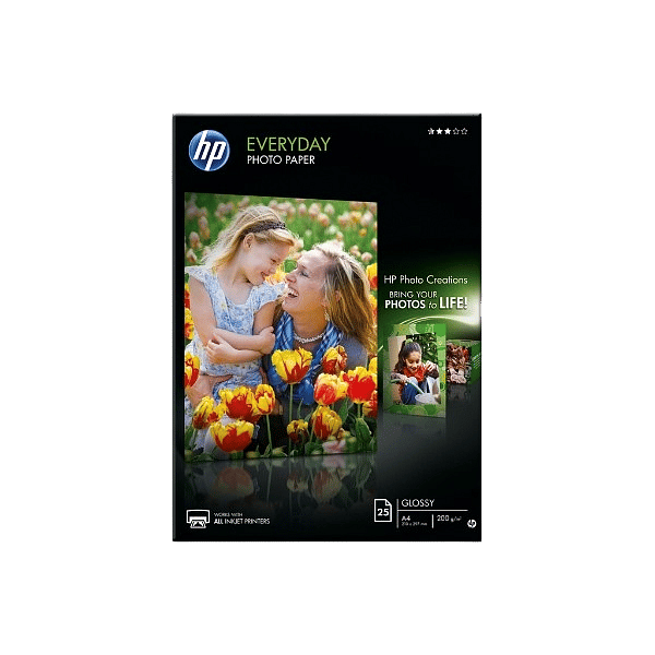 HP Papel fotografico semisatinado 25 Hojas 210x297mm  Papel