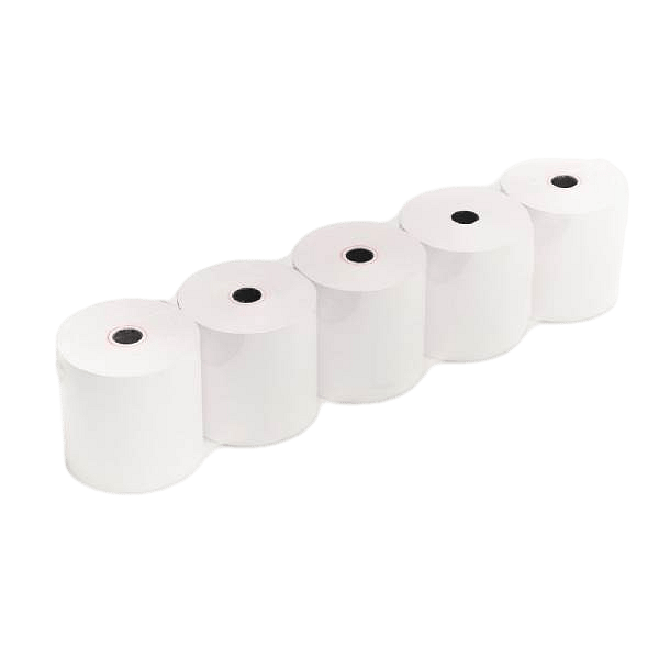 Iggual Pack 5 Rollos de papel Termico sin BPA 80X80 mm  Papel