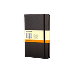 Moleskine Cuaderno Classic Rayas Tapa Dura Negra Talla M