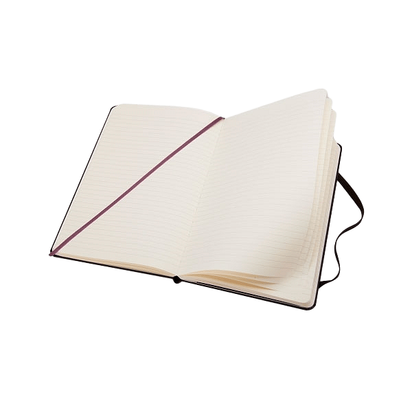 Moleskine Cuaderno Classic Rayas Tapa Dura Negra Talla M