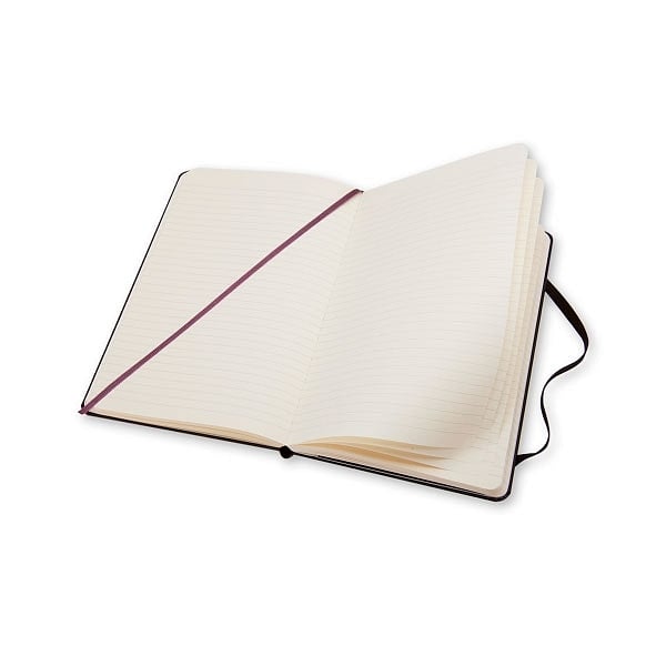 Moleskine Cuaderno Classic Rayas Tapa Dura Negra Talla L