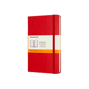 Moleskine Cuaderno Classic Rayas Tapa Dura Roja Talla L