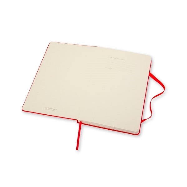 Moleskine Cuaderno Classic Liso Tapa Dura Roja Talla L