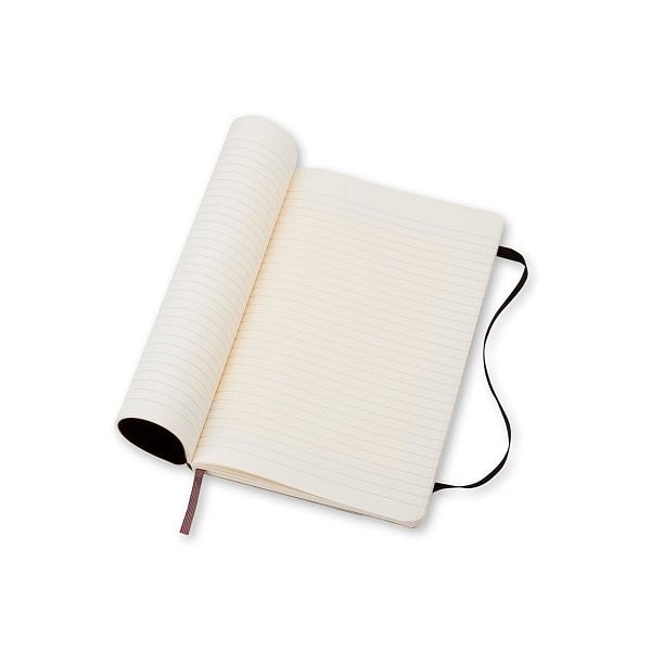 Moleskine Cuaderno Classic Rayas Tapa Blanda Negra Talla P