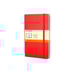 Moleskine Cuaderno Classic Rayas Tapa Dura Roja Talla P