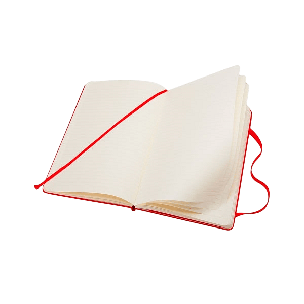 Moleskine Cuaderno Classic Rayas Tapa Dura Roja Talla P