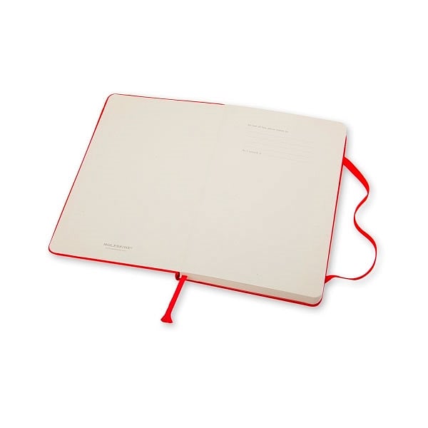 Moleskine Cuaderno Classic Rayas Tapa Dura Roja Talla P