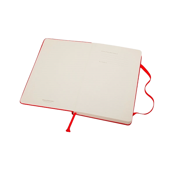 Moleskine Cuaderno Classic Rayas Tapa Dura Roja Talla P