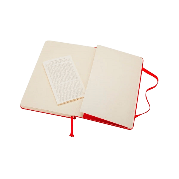 Moleskine Cuaderno Classic Rayas Tapa Dura Roja Talla P