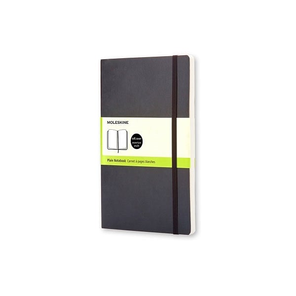 Moleskine Cuaderno Classic Liso Tapa Blanda Negro Talla P