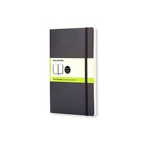 Moleskine Cuaderno Classic Liso Tapa Blanda Negro Talla P