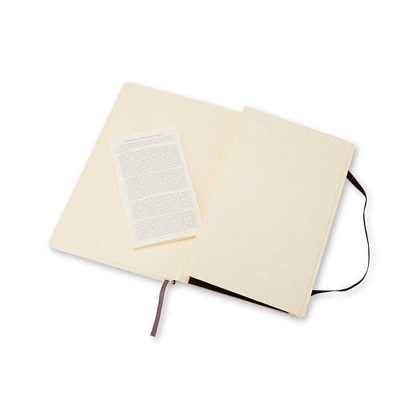 Moleskine Cuaderno Classic Liso Tapa Blanda Negro Talla P
