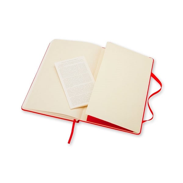 Moleskine Cuaderno Classic Liso Tapa Dura Roja Talla P
