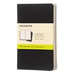 Moleskine Cuaderno Cahier Journals Pack de 3 Lisa Negro Talla P 9x14cm