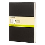 Moleskine Cuaderno Cahier Journals Pack de 3 Lisa Negro Talla XL 19x26cm