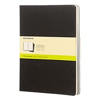 Moleskine Cuaderno Cahier Journals Pack de 3 Lisa Negro Talla XL 19x26cm