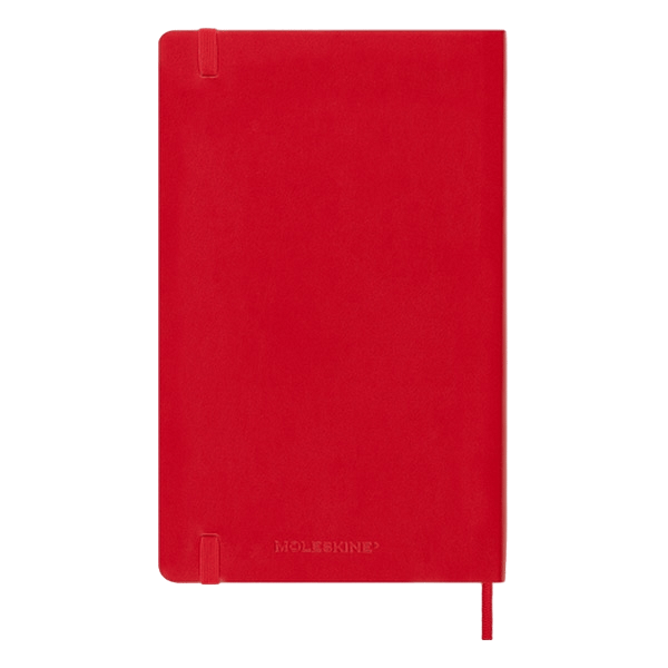 Moleskine Cuaderno Classic Tapa Blanda Rayado Rojo Escarlata Talla L 13x21cm