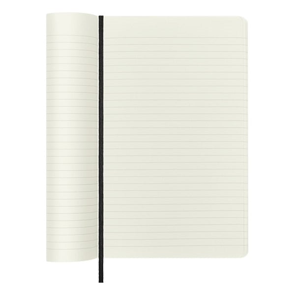 Moleskine Cuaderno Classic Tapa Blanda Rayado Negro Talla L 13x21cm