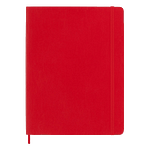 Moleskine Cuaderno Classic Tapa Blanda Liso Rojo Escarlata Talla XL 19x25cm