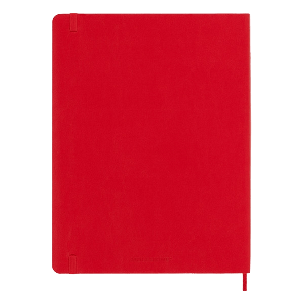 Moleskine Cuaderno Classic Tapa Blanda Liso Rojo Escarlata Talla XL 19x25cm