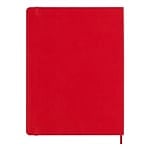 Moleskine Cuaderno Classic Tapa Blanda Liso Rojo Escarlata Talla XL 19x25cm