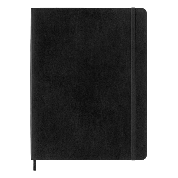 Moleskine Cuaderno Classic Tapa Blanda Rayado Negro Talla XL 19x25cm