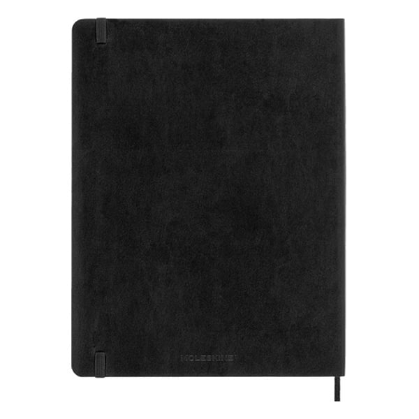 Moleskine Cuaderno Classic Tapa Blanda Rayado Negro Talla XL 19x25cm