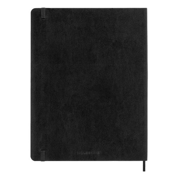 Moleskine Cuaderno Classic Tapa Blanda Rayado Negro Talla XL 19x25cm